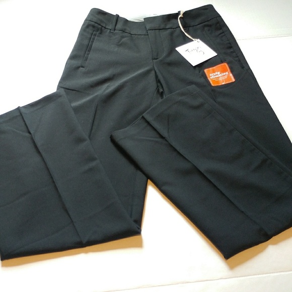 Dockers Pants - Tummy Slimming black Docker trouser leg slacks 4